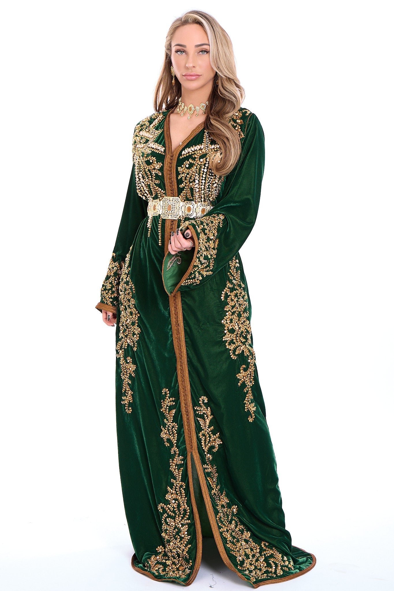 Caftan Abeer Olivegreen