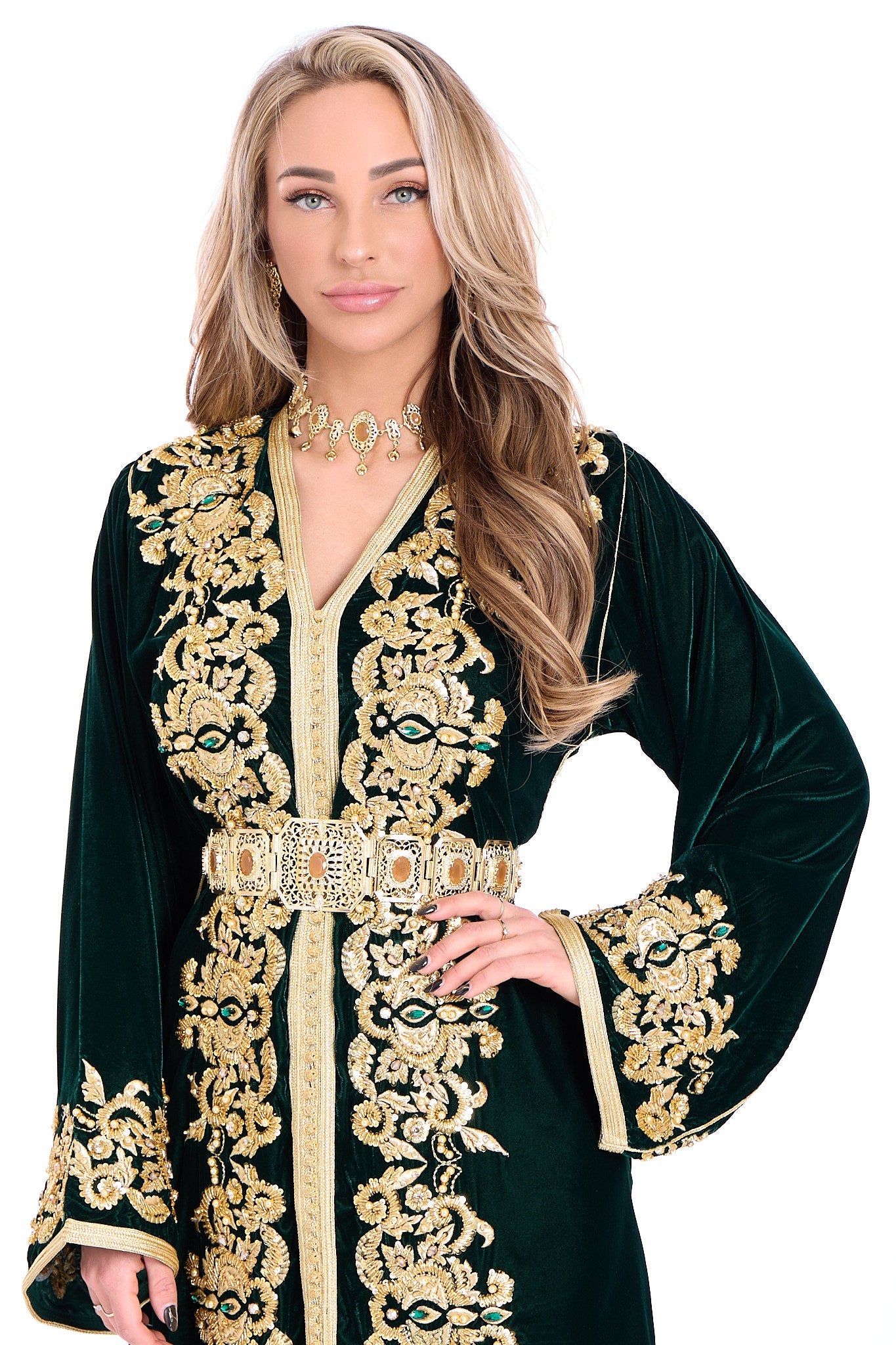 Caftan Marwa Darkgreen