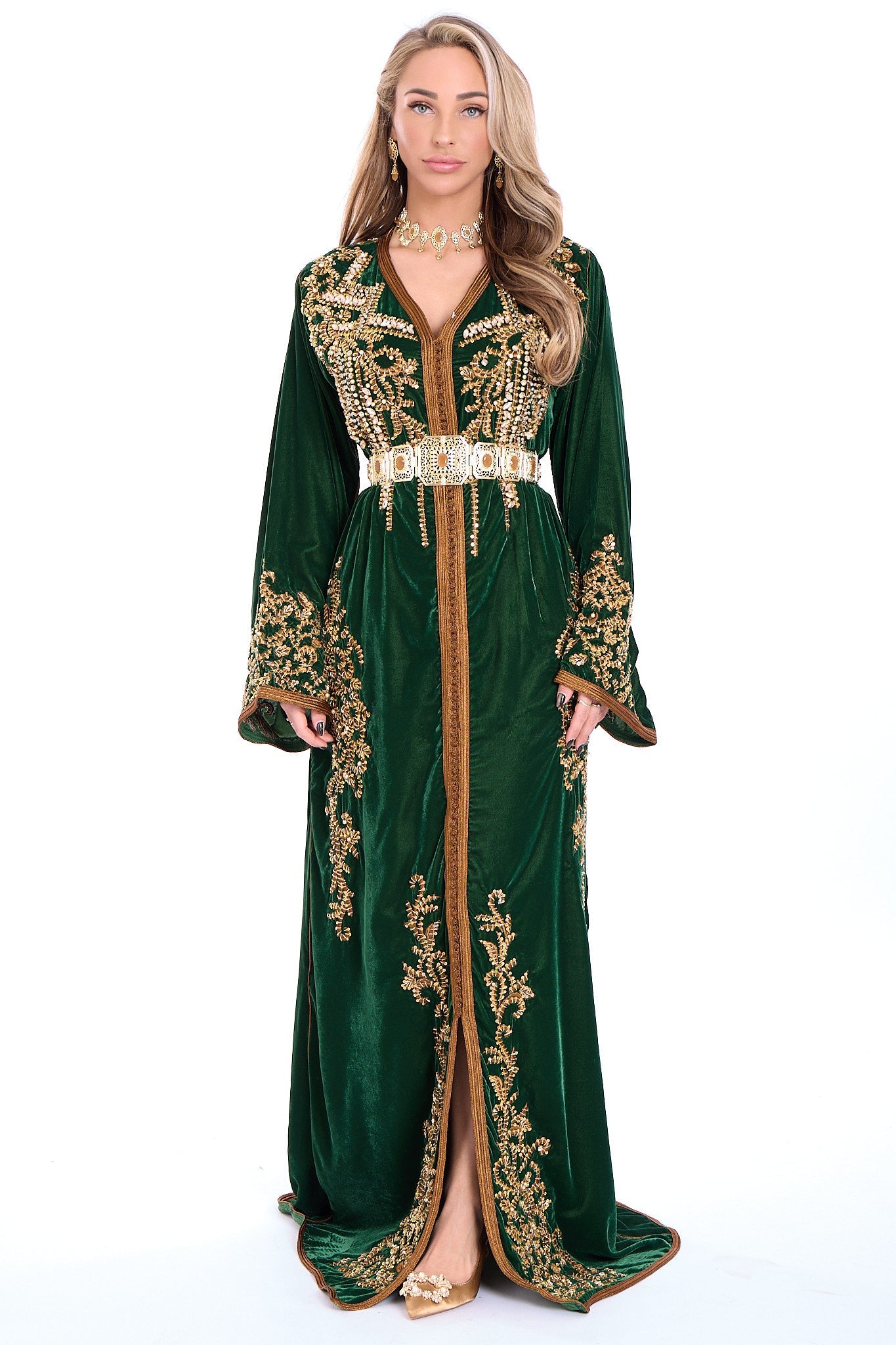 Caftan Abeer Olivegreen