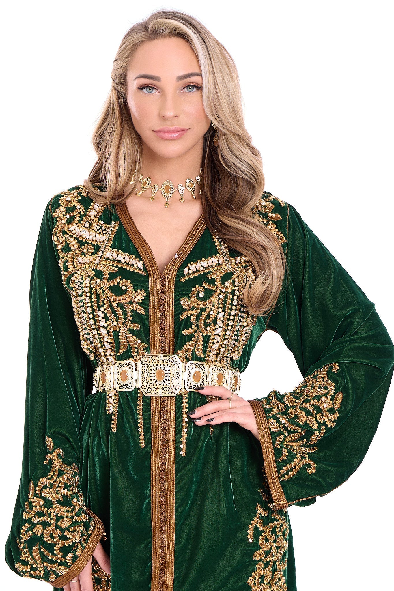 Caftan Abeer Olivegreen