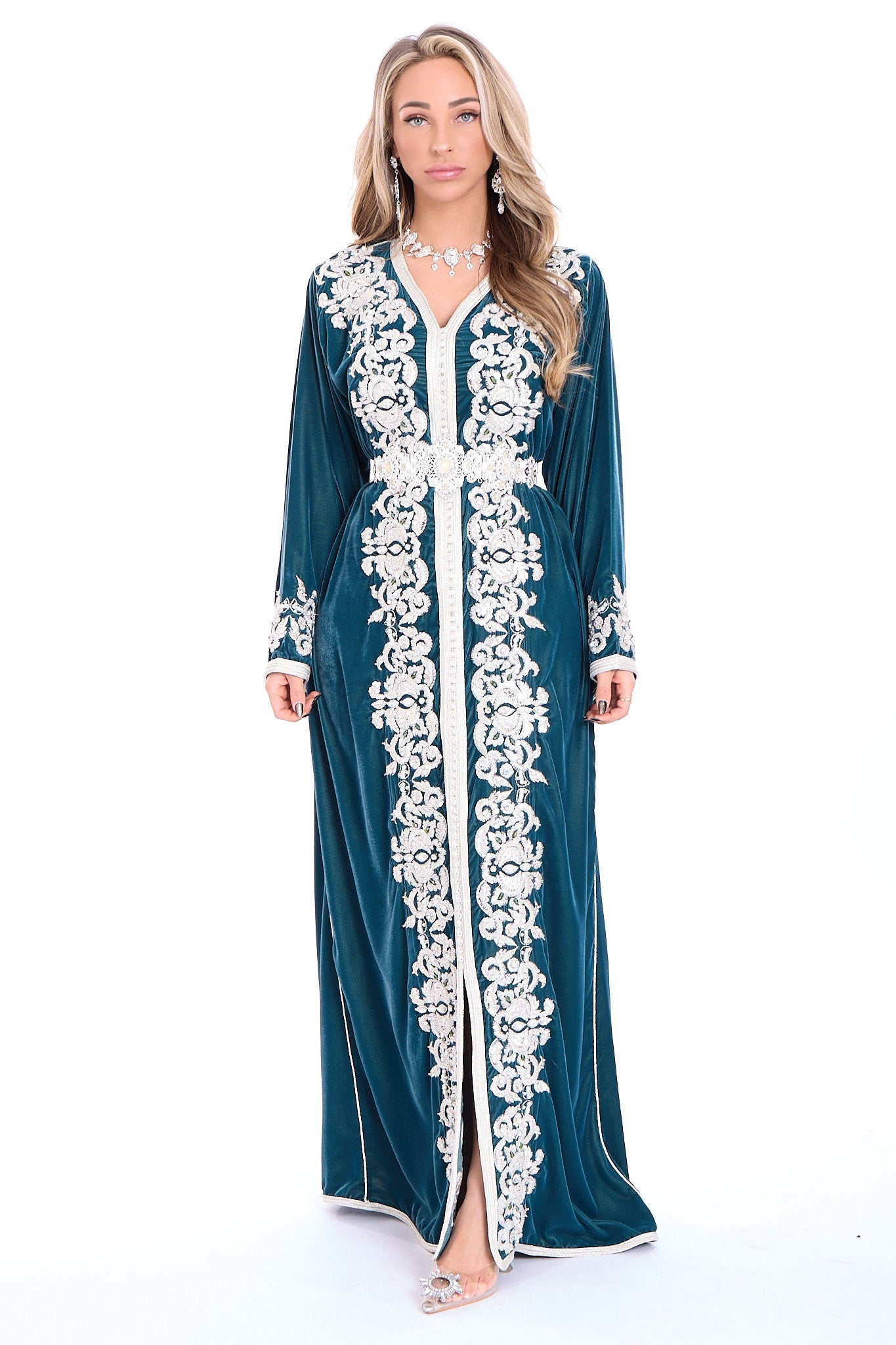 Caftan Marwa Blue Petrol
