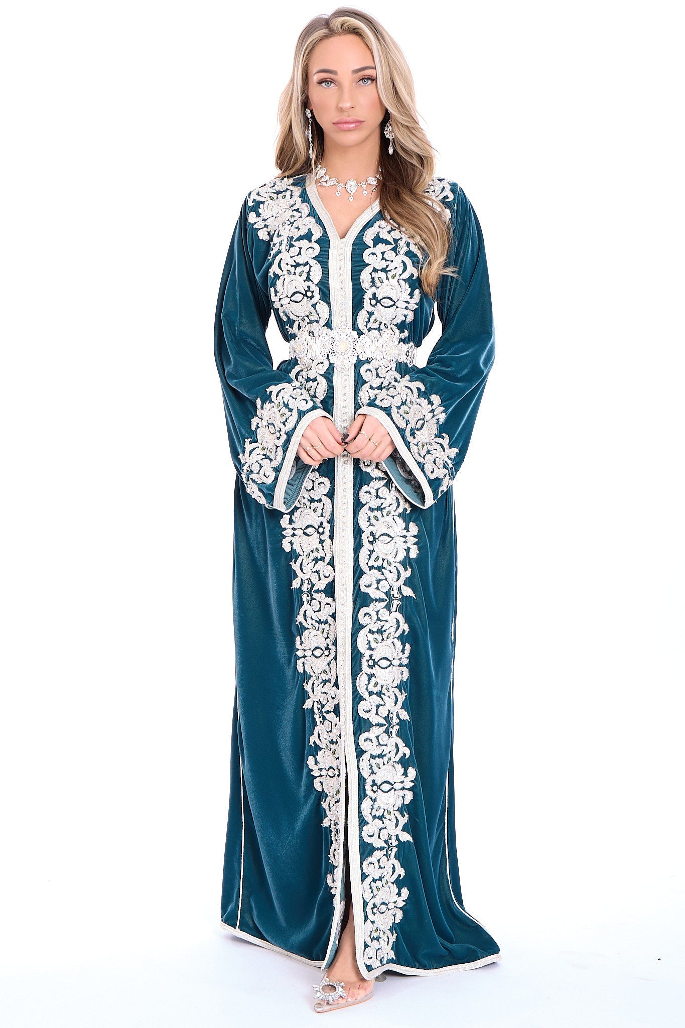 Caftan Marwa Blue Petrol