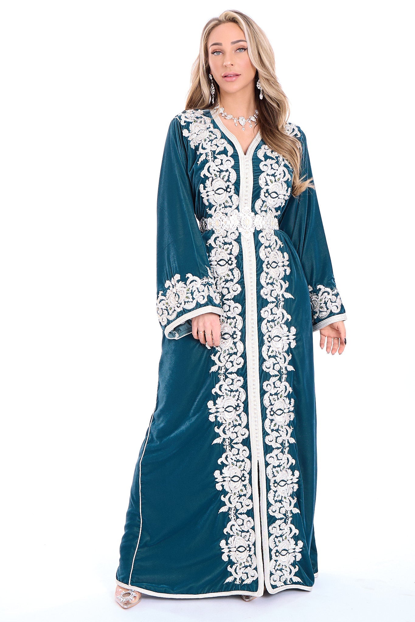 Caftan Marwa Blue Petrol