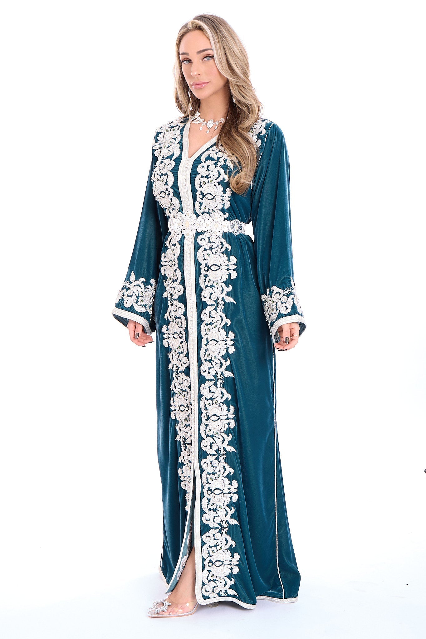Caftan Marwa Blue Petrol