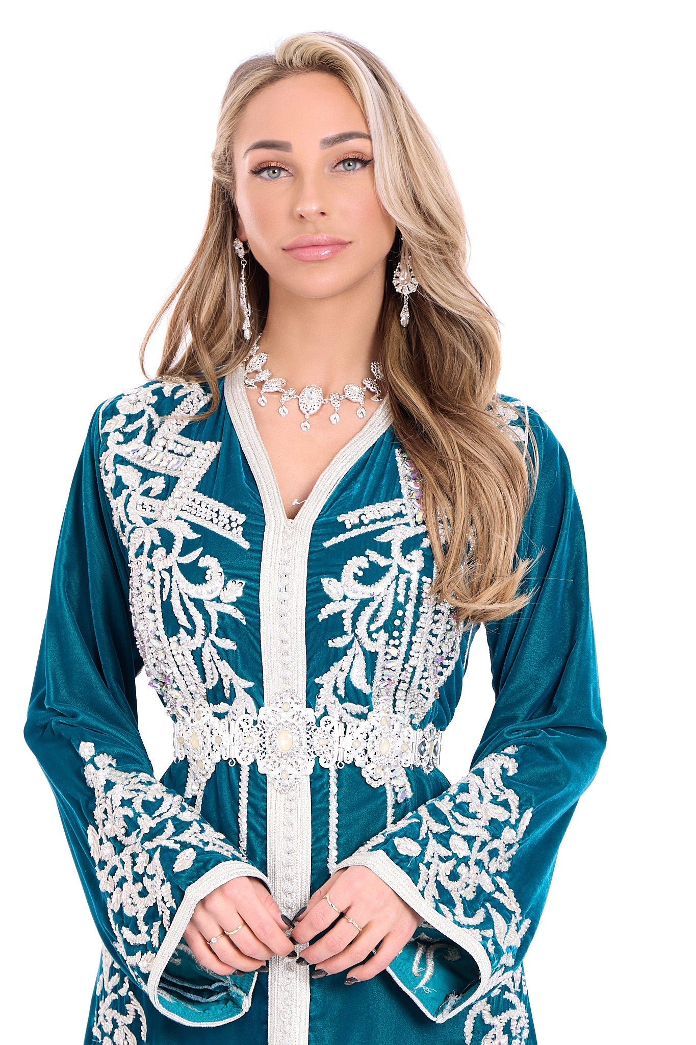 Caftan Abeer Blue Petrol