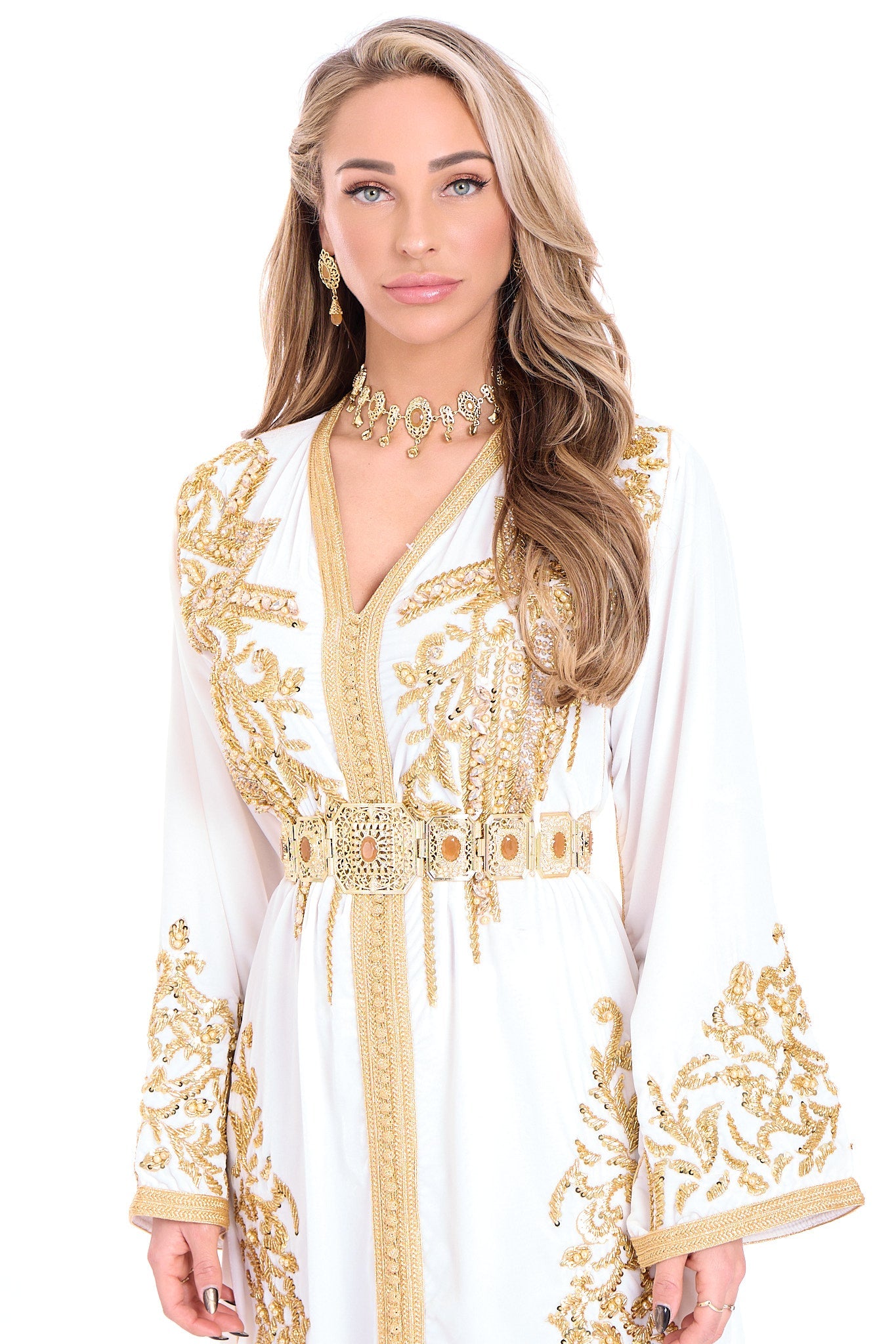 Caftan Abeer White